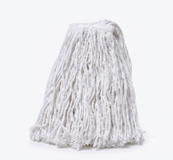 Kleensco Flat /clip Mop cut Refill White bleach Yarn - 250gm