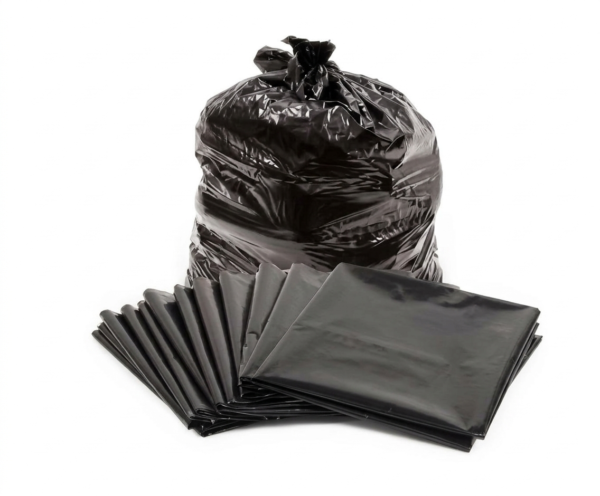 Black with Print Garbage Bag - 19 X 21