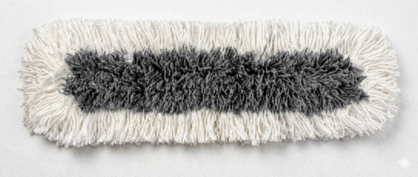 Kleensco Dry Mop Super Refill - Acrylic White Gray - 18