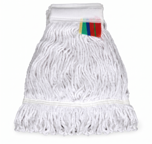 Kleensco Prill Type Flat clip Mop Refill White bleach Yarn - 350gm
