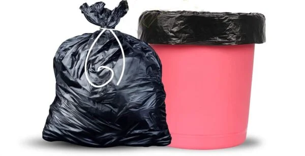 Kleensco - Super /Captain Reprocessed Garbage Bag - Black ( 30Pcs Per Roll ) 19 x 21